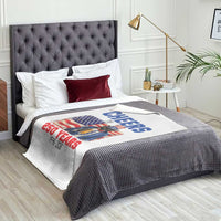 Vintage Cat Uncle Sam Throw Blanket Cheers To 250 Years