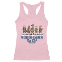 Funny Founding Fathers Fan Club Racerback Tank Top Patriotic American History