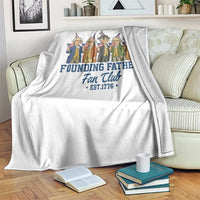 Funny Founding Fathers Fan Club Throw Blanket American History Lovers