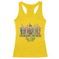 Funny Founding Fathers Fan Club Racerback Tank Top American History Lovers