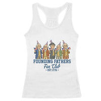 Funny Founding Fathers Fan Club Racerback Tank Top American History Lovers