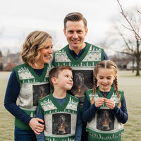 Funny Birthday Dinosaur V-Neck Knit Sweater Vest Prehistoric Party Celebration