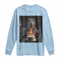 Funny Birthday Dinosaur Long Sleeve Shirt Prehistoric Party Celebration