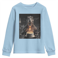 Funny Birthday Dinosaur Youth Sweatshirt Prehistoric Party Celebration