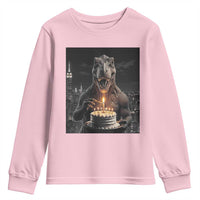 Funny Birthday Dinosaur Youth Sweatshirt Prehistoric Party Celebration