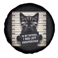 Funny Bad Cat Attitude Spare Tire Cover In My Defense I Was Left Unsupervised