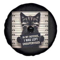 Funny Bad Cat Attitude Spare Tire Cover In My Defense I Was Left Unsupervised