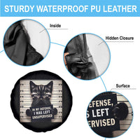 Funny Bad Cat Attitude Spare Tire Cover In My Defense I Was Left Unsupervised