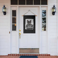 Funny Cat Mugshot Garden Flag In My Defense I Was Left Unsupervised
