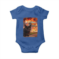 Funny Crazy Cat Selfie Baby Onesie Bad Kitty Chaos Humor Graphic