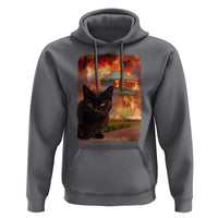 Funny Crazy Cat Selfie Hoodie Bad Kitty Chaos Humor Graphic