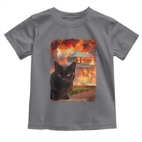 Funny Crazy Cat Selfie Toddler T Shirt Bad Kitty Chaos Humor Graphic