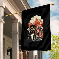 Funny Trouble Maker Cat Garden Flag Cute Mischief Graphic Gift For Cat Lover