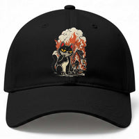 Funny Trouble Maker Cat Baseball Cap Cute Mischief Graphic Gift For Cat Lover