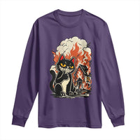 Funny Trouble Maker Cat Long Sleeve Shirt Cute Mischief Graphic Gift For Cat Lover