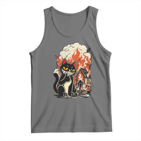 Funny Trouble Maker Cat Tank Top Cute Mischief Graphic Gift For Cat Lover