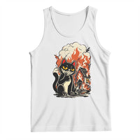 Funny Trouble Maker Cat Tank Top Cute Mischief Graphic Gift For Cat Lover