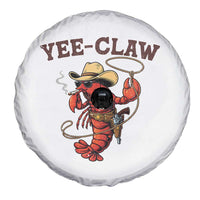 Yee Claw Southern Crawfish Spare Tire Cover Funny Seafood Party Graphic
