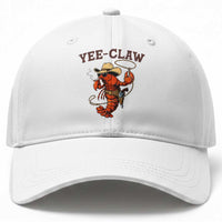 Yee Claw Southern Crawfish Baseball Cap Funny Seafood Party Graphic