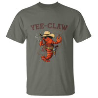 Yee Claw Southern Crawfish T Shirt Funny Seafood Party Graphic