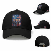 USA Presidents Mount Rushmore Baseball Cap Starry Night Inspired Art