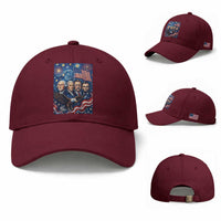 USA Presidents Mount Rushmore Baseball Cap Starry Night Inspired Art
