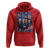 USA Presidents Mount Rushmore Hoodie Starry Night Inspired Art