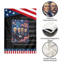 USA Presidents Mount Rushmore Patriotic Garden Flag Starry Night Inspired Art