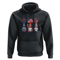 Red White Blue Gnomes Fireworks Hoodie Patriotic 4th Of July