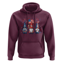 Red White Blue Gnomes Fireworks Hoodie Patriotic 4th Of July