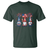 Red White Blue Gnomes Fireworks T Shirt Patriotic 4th Of July