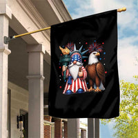 Funny Statue Of Liberty Gnome Garden Flag Patriotic 4th Of July