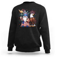 Funny Statue Of Liberty Gnome Sweatshirt Patriotic 4th Of July