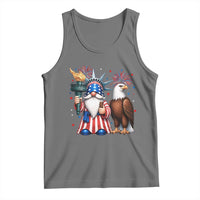 Funny Statue Of Liberty Gnome Tank Top Patriotic 4th Of July
