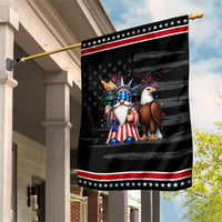 Funny Statue Of Liberty Gnome Patriotic Garden Flag 4th Of July Gift