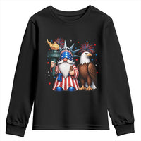 Funny Statue Of Liberty Gnome Youth Sweatshirt Patriotic 4th Of July