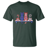 Red White And Blue Cute Cats T Shirt Patriotic Pet Lover