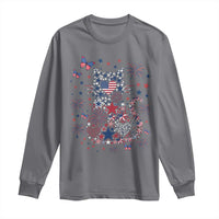 Funny Patriotic Cat Lover Long Sleeve Shirt 4th Of July Freedom