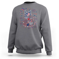 Funny Patriotic Cat Lover Sweatshirt 4th Of July Freedom