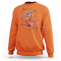 Funny Patriotic Cat Lover Sweatshirt 4th Of July Freedom