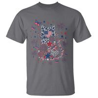 Funny Patriotic Cat Lover T Shirt 4th Of July Freedom