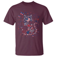 Funny Patriotic Cat Lover T Shirt 4th Of July Freedom