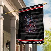 Funny Floral Cat Lover Patriotic Garden Flag 4th Of July Freedom
