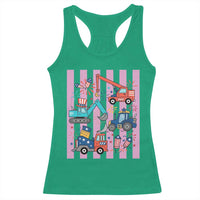 Red White And Blue Construction Crew Racerback Tank Top Patriotic Kids 4th Of July