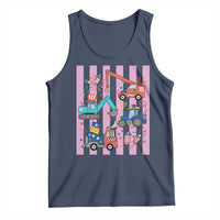 Red White And Blue Construction Crew Tank Top Patriotic Kids 4th Of July