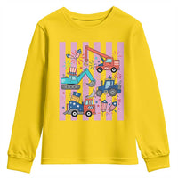 Red White And Blue Construction Crew Youth Sweatshirt Patriotic Kids 4th Of July