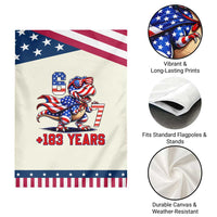 Funny 67 Meme Dinosaur American Pride Patriotic Garden Flag USA 250th Anniversary