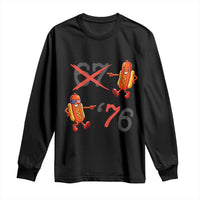 Funny 67 Meme Hot Dog Lover Long Sleeve Shirt USA 250 BBQ Celebration