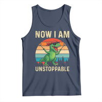 Now I Am Unstoppable Tank Top Funny Mama Saurus Dinosaur - Wonder Print Shop