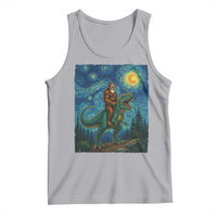Bigfoot Dinosaur Tank Top Funny Prehistoric Starry Night Van Gogh - Wonder Print Shop